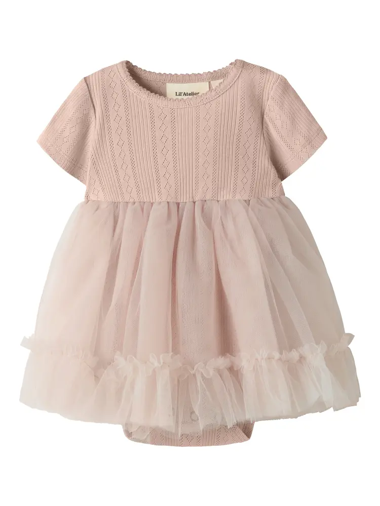Fanella Tulle Bodyklännig - Peach Whip - 68 | Barnkläder - Toppar - Klänningar - Bodyklänningar | BabyMode