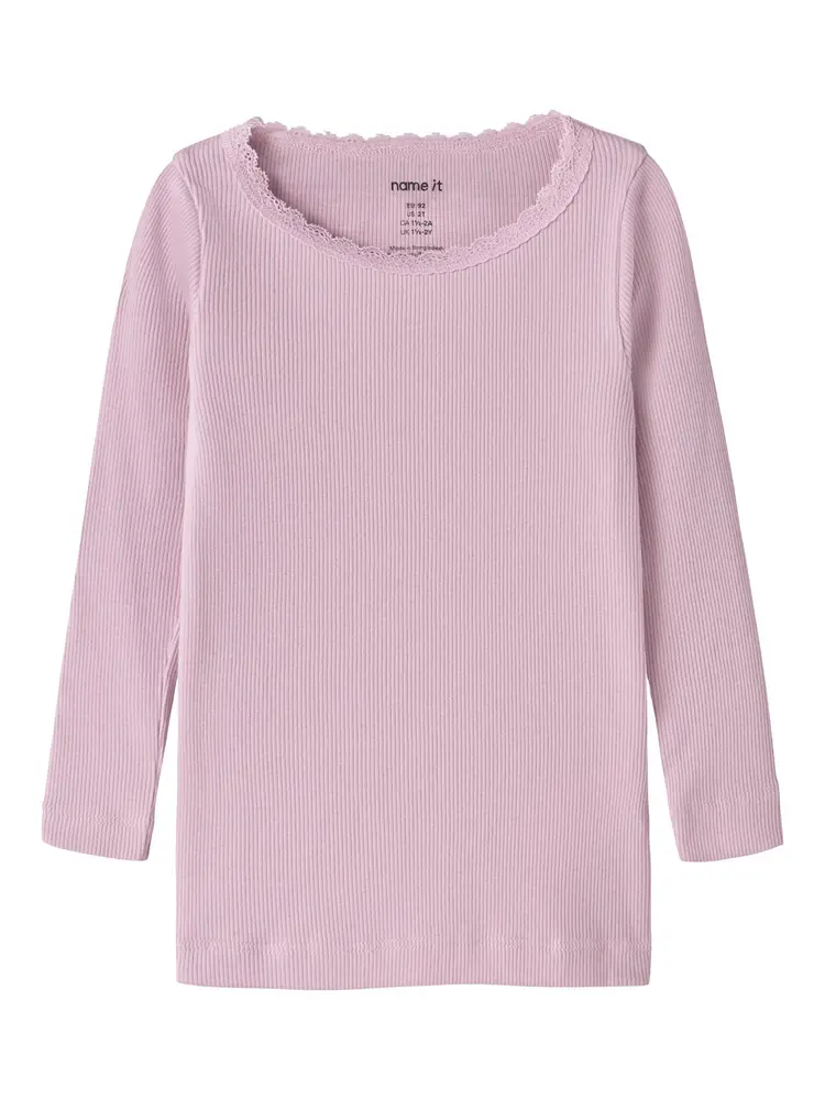 Name It Kab Långärmad Topp - Fragrant Lilac - 98 | Barnkläder - Toppar - Blusar | BabyMode