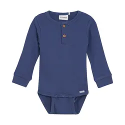 Långärmad Body Rib - Vintage Indigo | Kläder - Bodys & overaller - Långärmad body | BabyMode