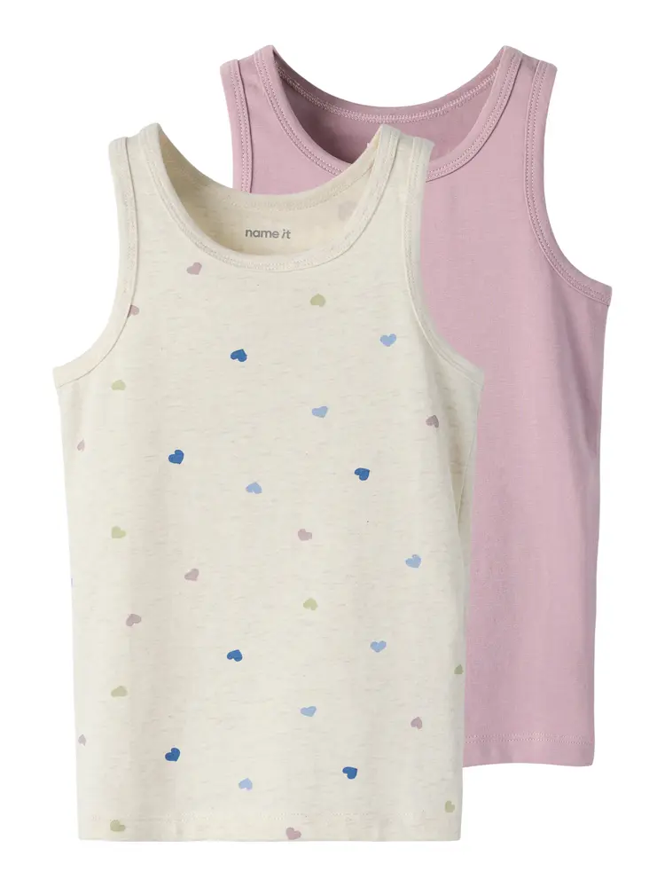 Tank Top 2-Pack - Peyote melange - 104 | Barnkläder - Underkläder & pyjamas - Underkläder | BabyMode