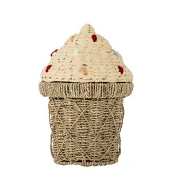 Cillie Korg med lock, Natur, Søgræs | Barnrum - Förvaring - Förvaringskorgar | BabyMode