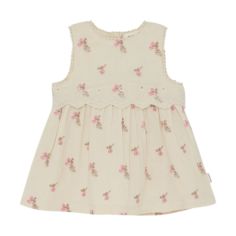 Klänning m. Tryck - White Swan - 74 | Barnkläder - Toppar - Klänningar | BabyMode