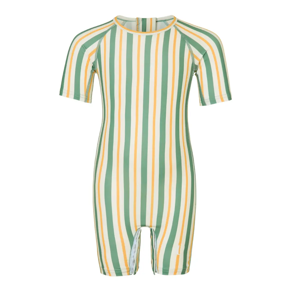 Baddräkt - Striped - Fern - 3-6 MDR. | Barnkläder - Badkläder - UV-badkläder | BabyMode