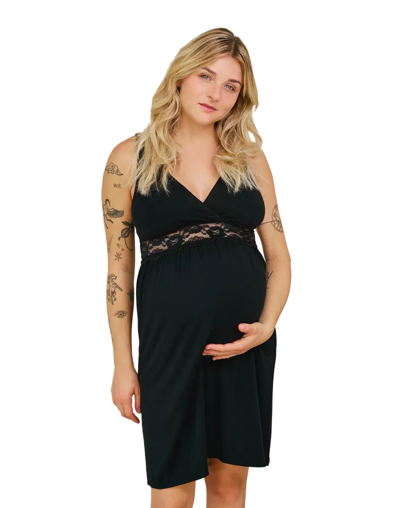 Graviditets- Och Amningsklänning - Svart M | Graviditet & Amning - Gravidkläder - Klänningar & kjolar | BabyMode