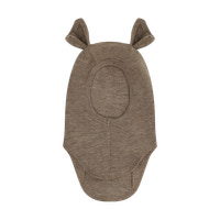Huttelihut Ull Rib Balaclava m. Öron - Savannah Melange