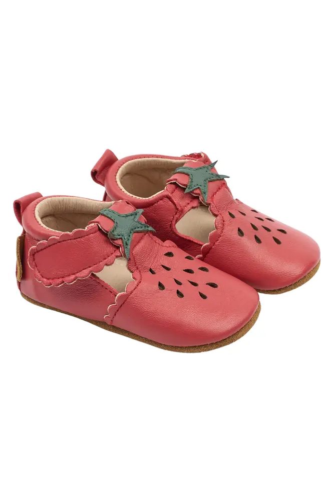 Lära-gå-skor Läder Sandal 3D-Jordgubbe - Canyon Rose - 36-48 MDR. | Barnskor - Lära-gå-skor & prewalkers - Lära-gå-skor | BabyMode