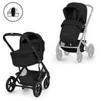 Cybex Talos S Lux Inkl. Hopfällbar Liggdel - Moon Black