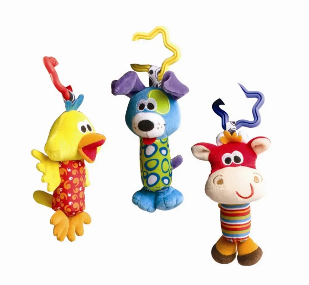 Vagnsleksak 3 Pack | Barnvagnar - Barnvagnstillbehör - Barnvagnshängen | BabyMode