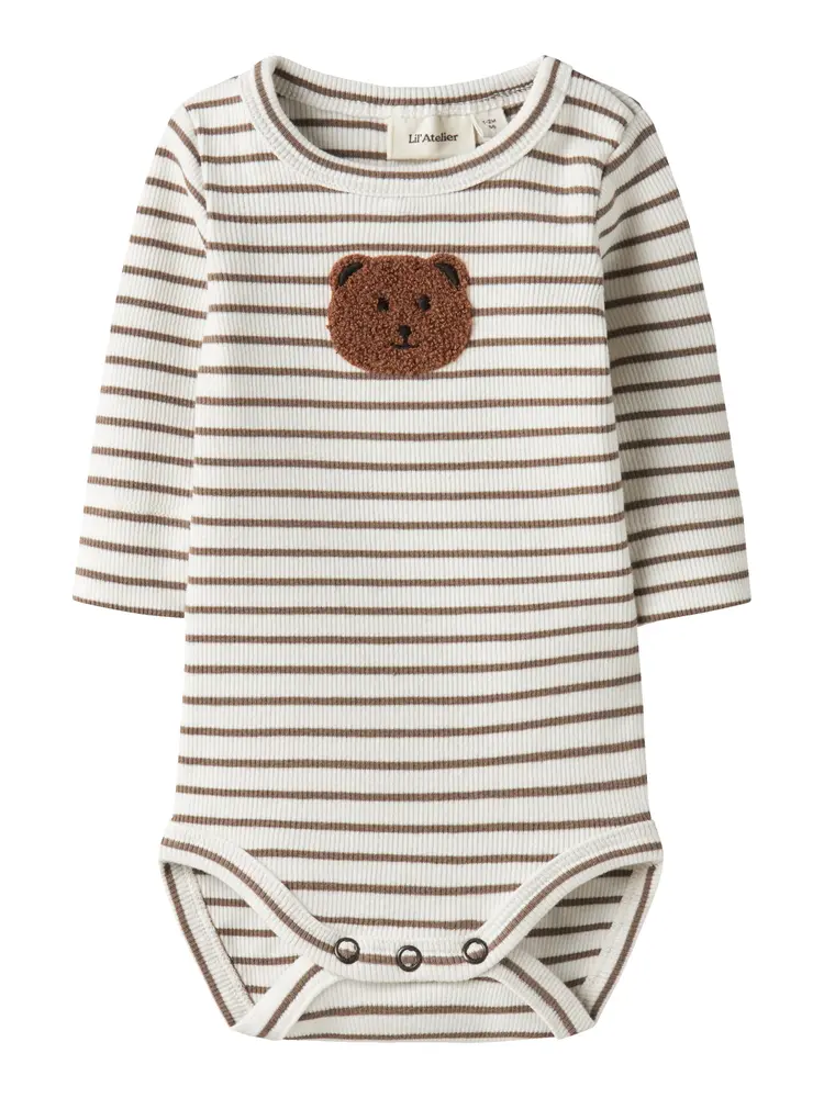 Lil' Atelier Tonto Tor Långärmad Slim Body - Coconut Milk - 62