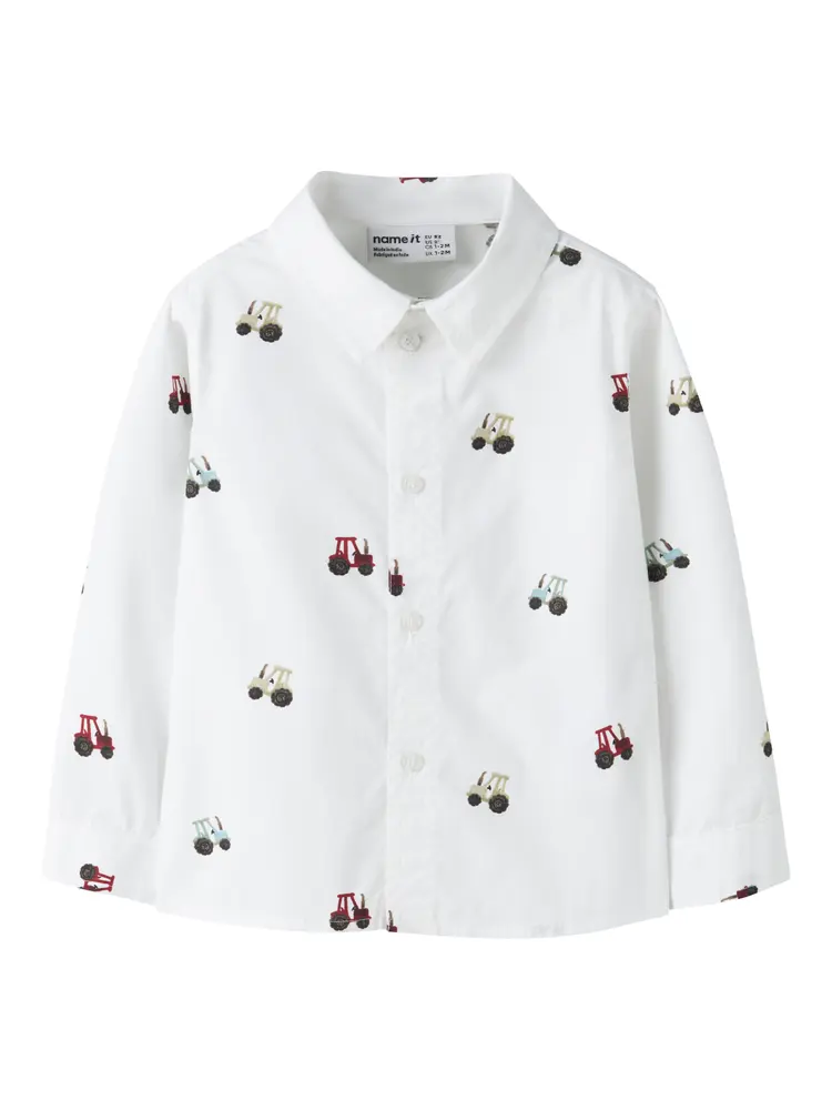 Name It Ractor Skjorta - Bright White - 110