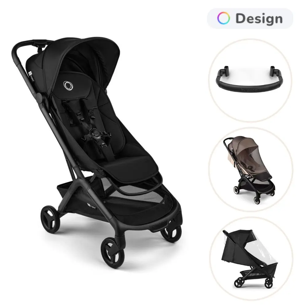 Bugaboo Butterfly 2 Resevagn - Black/Heritage Black