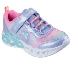 Infinite Heart Lights - Lavender/multi | Skor - Blinkande skor & glitterskor - Blinkande sneakers | BabyMode