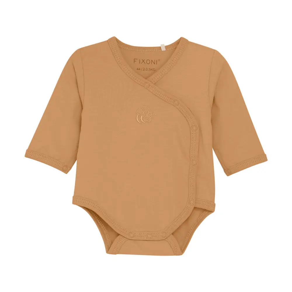 Långärmad Omlottbody - Doe - 50 | Barnkläder - Prematurkläder | BabyMode