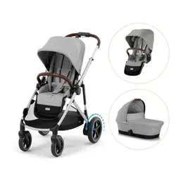 e-Gazelle syskonvagn - Stone grey | Barnvagnar | BabyMode
