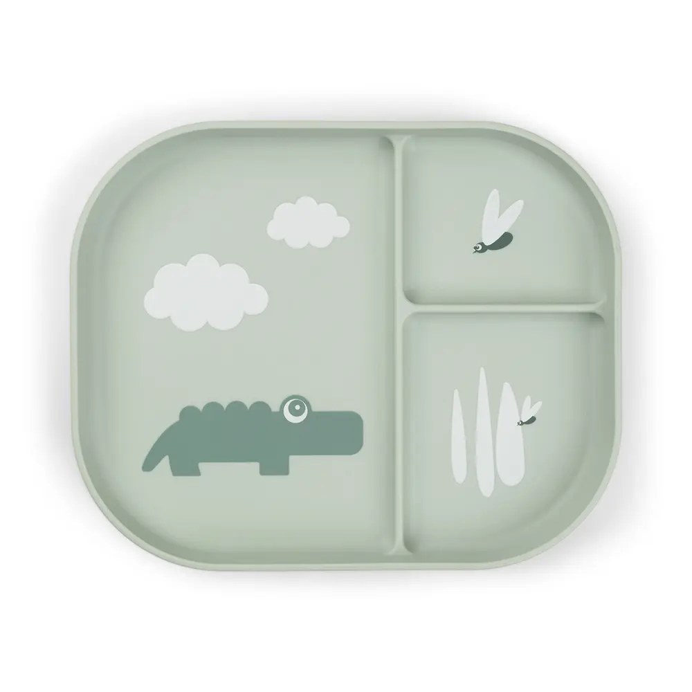 Tallrik Indelad - Green | Baby & Barn - Äta - Barnserviser | BabyMode