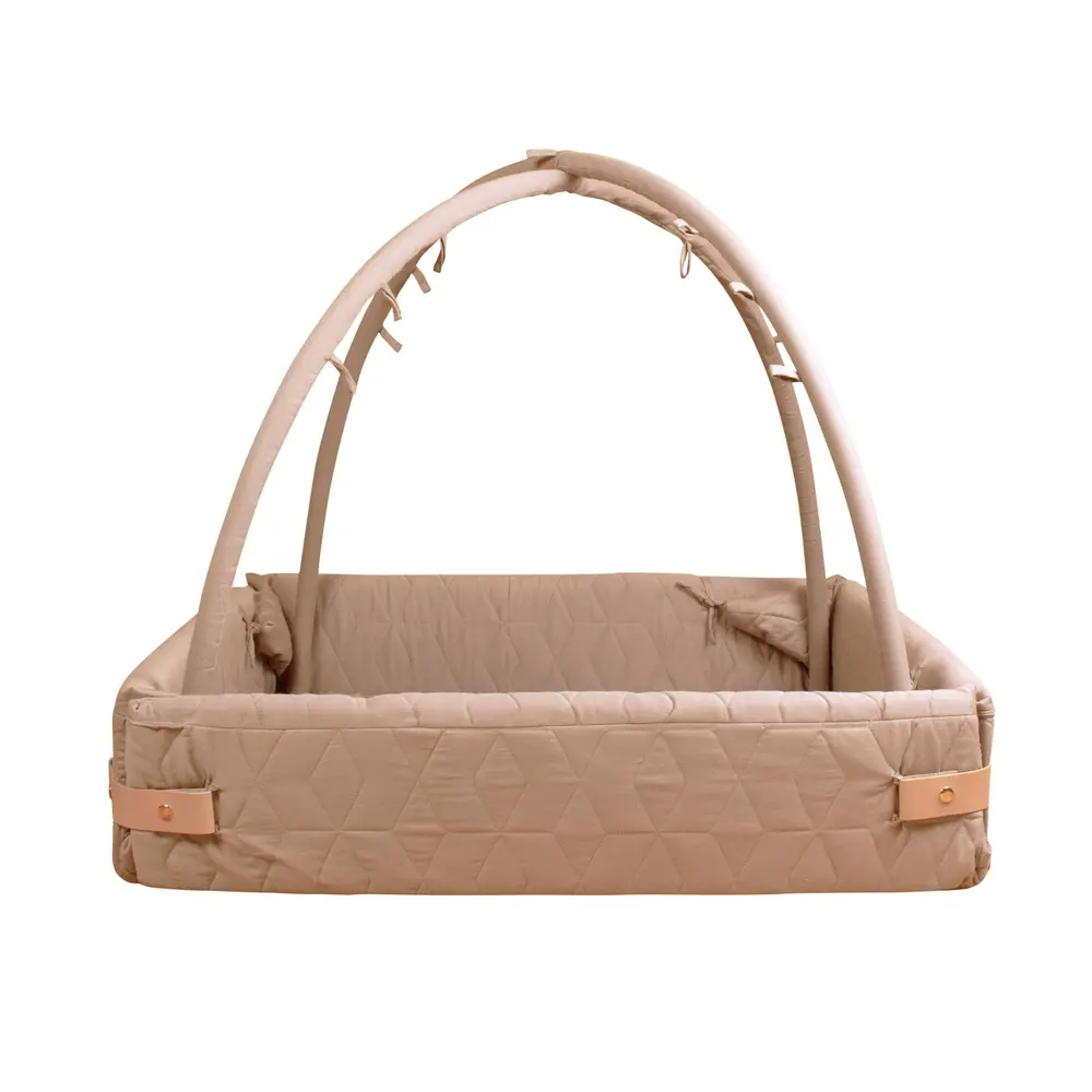 Aktivitetsnest Quiltad - Beige | Leksaker - Babyleksaker - Babygym | BabyMode