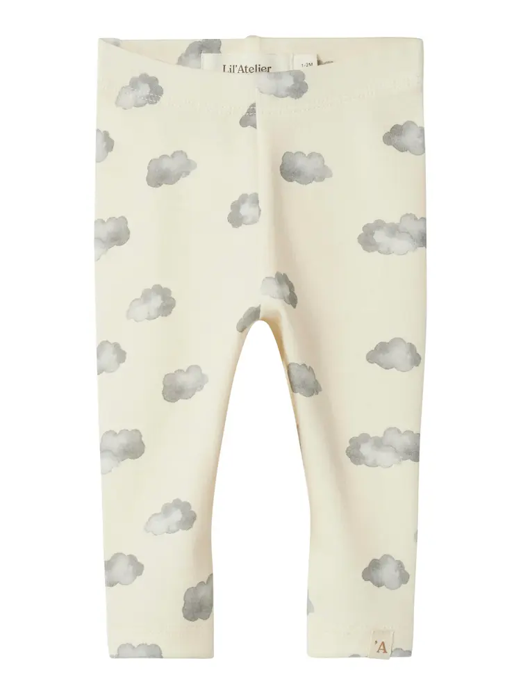 Leggings Layo Kim Slim - Turtledove - 62 | Barnkläder - Underdelar - Leggings | BabyMode