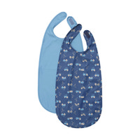  Lång Haklapp PU 2-pack - Blue Heaven