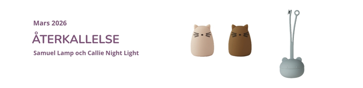 Återkallelse nattlampor från Liewood