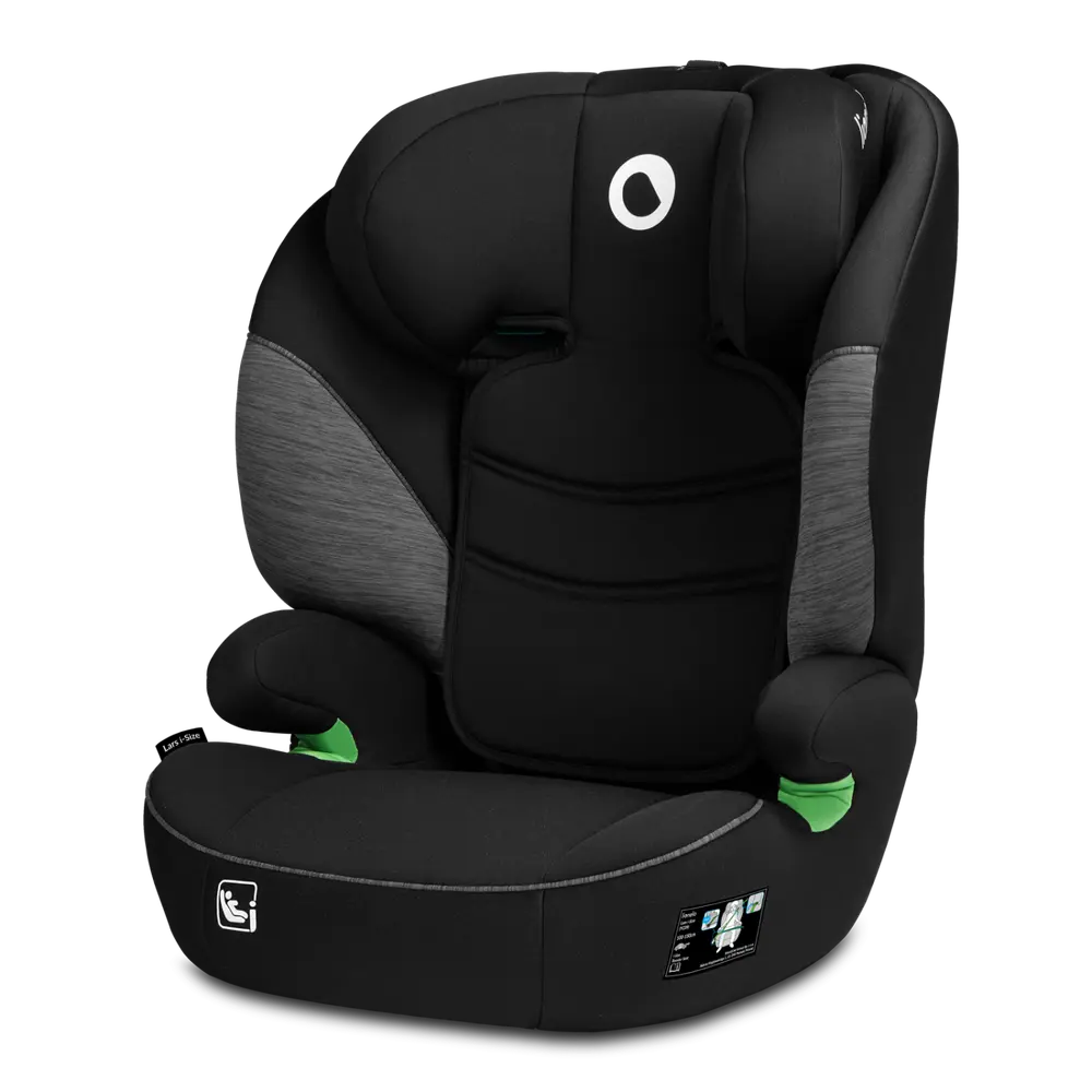 Lionelo Lars i-Size Bältesstol - Black Grey | Bilbarnstolar - Framåtvända bilbarnstolar - Bältesstolar | BabyMode