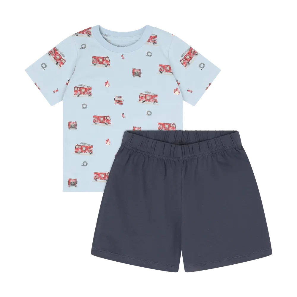 T-shirt och Shorts Set - Niagara Mist - 92 | Barnkläder - Set & Multipack - Shorts | BabyMode
