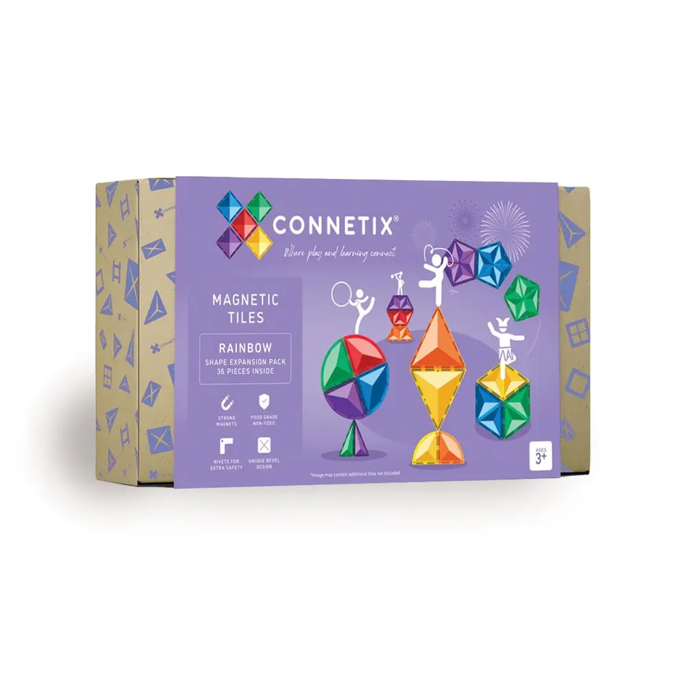 Expansion Pack - magnetsæt 36 dele - rainbow | Leksaker - Kreativ lek - Magnetiskt lekset | BabyMode