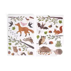 Väggklistermärken - Skogens djur | Barnrum - Inredningsdetaljer | BabyMode