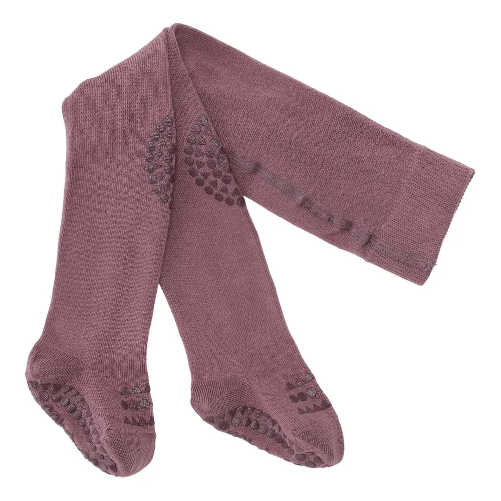 Strumpbyxor med Krypskydd - Misty Plum - 12-18M | Barnkläder - Strumpor & strumpbyxor - Strumpbyxor | BabyMode