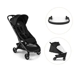 Bugaboo Butterfly 2 med Bygel och Regnskydd - Black/Heritage Black | Barnvagnar | BabyMode