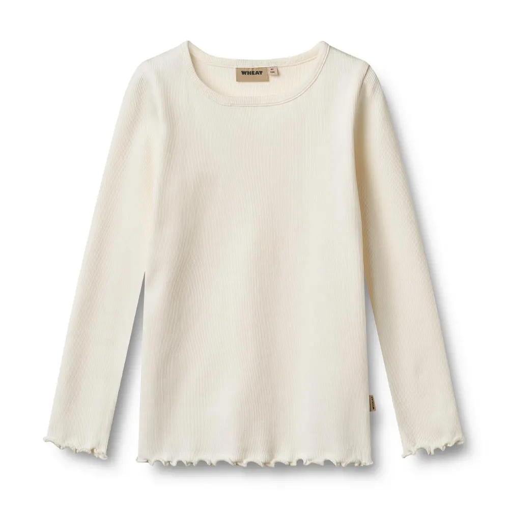 Långärmad T-Shirt Ida - Ivory - 128 | Barnkläder - Toppar - Blusar | BabyMode