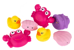 Badleksaker Floating Sea Friends - Rosa | Leksaker - Vattenlek - Badleksaker | BabyMode