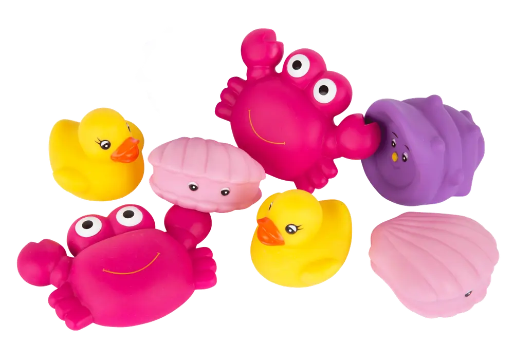 Badleksaker Floating Sea Friends - Rosa | Leksaker - Vattenlek - Badleksaker | BabyMode