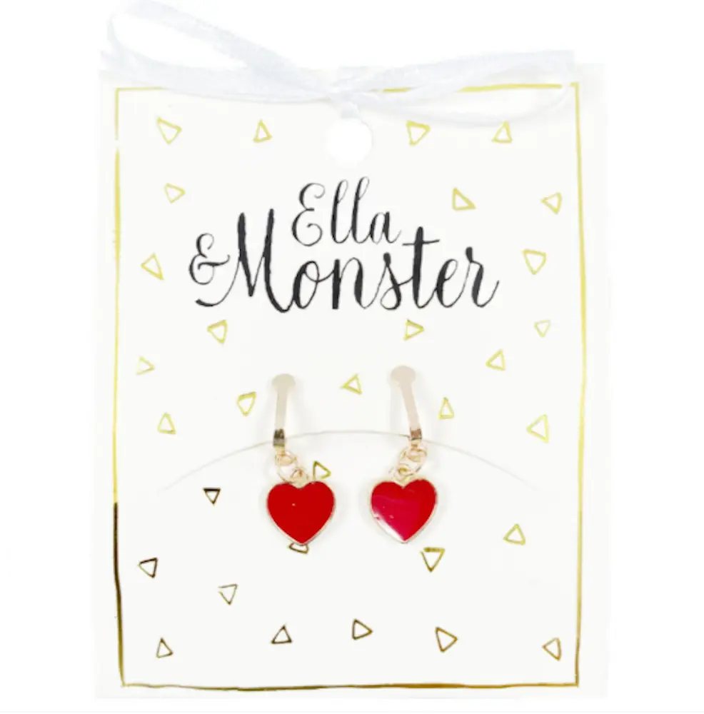 Örhänge Red Heart | Barnkläder - Temakläder - Festkläder & tillbehör | BabyMode