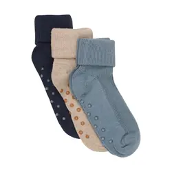 Baby rib Strømper w. ABS - Stormy Weather | Kläder - Strumpor & strumpbyxor - Halkfria strumpor | BabyMode