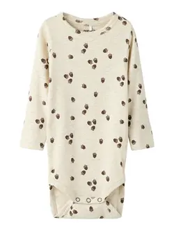 Ritus Långärmad Body - Peyote Melange | Kläder - Bodys & overaller - Långärmad body | BabyMode