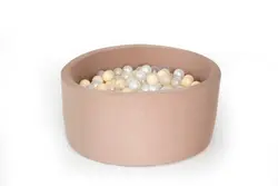 Bollhav inkl. 200 bollar 90x40 cm - Cafe Latte | Leksaker - Aktivitetsleksaker - Bollhav & tillbehör | BabyMode