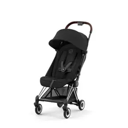 Coya Resevagn - Chrome Dark/Brown Sepia Black | Barnvagnar - Resevagnar & sulkys | BabyMode