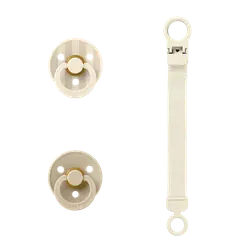 Colour Napp &Napphållare gåvoset Latex stl 1 - Ivory | Baby & Barn - Sköta - Nappar | BabyMode