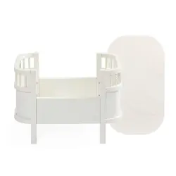 Sebra docksäng + madrass, vit | Leksaker - Dockor & figurer - Dockvagnar & sängar | BabyMode
