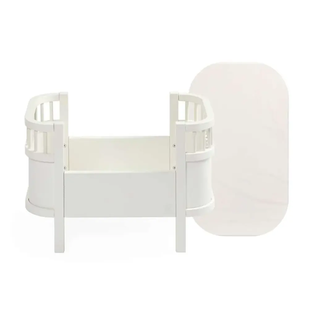 Sebra docksäng + madrass, vit | Leksaker - Dockor & figurer - Dockvagnar & sängar | BabyMode