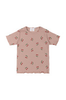 Oona Rib T-shirt - Adobe rose