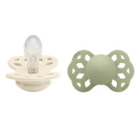 Nappar Infinity 2-pack Silikon symmetrisk - Ivory/Sage