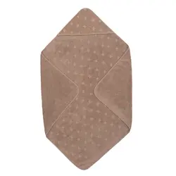 Babyhandduk med huva, 100x100 cm - Walnut | Baby & Barn - Sköta - Badrockar, ponchos & badlakan | BabyMode