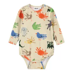 Body Foss - Hand Animals | Kläder - Bodys & overaller - Långärmad body | BabyMode