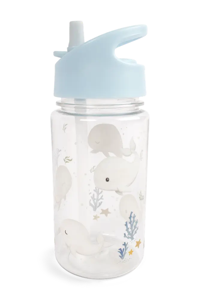 Filibabba Vattenflaska I Plast 400 ml - Christians Whale Tales | Baby & Barn - Äta - Matlådor & vattenflaskor | BabyMode