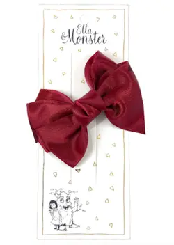 Hårspänne Romantisk Rosett Röd | Kläder - Temakläder - Festkläder & tillbehör - Håraccessoarer | BabyMode