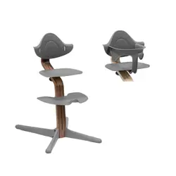 Barnstol ek - valnötsgrå inkl. babyset