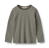 Stig Långärmad T-Shirt - Winter forest stripe