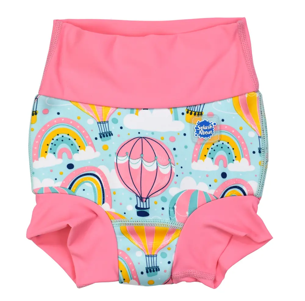 Badbyxor Happy Nappy Duo - Up & Away Pink - 6-12 MDR. | Barnkläder - Badkläder - Badblöjor | BabyMode