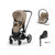 Priam Duovagn + Cloud T + Basenhet T - Cozy Beige/Chrome Black PLUS